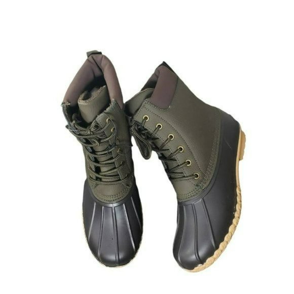 Weatherproof Vintage Mens Olive Green Adam II Lace Up Ankle Duck Boots Size 8 M main image 6